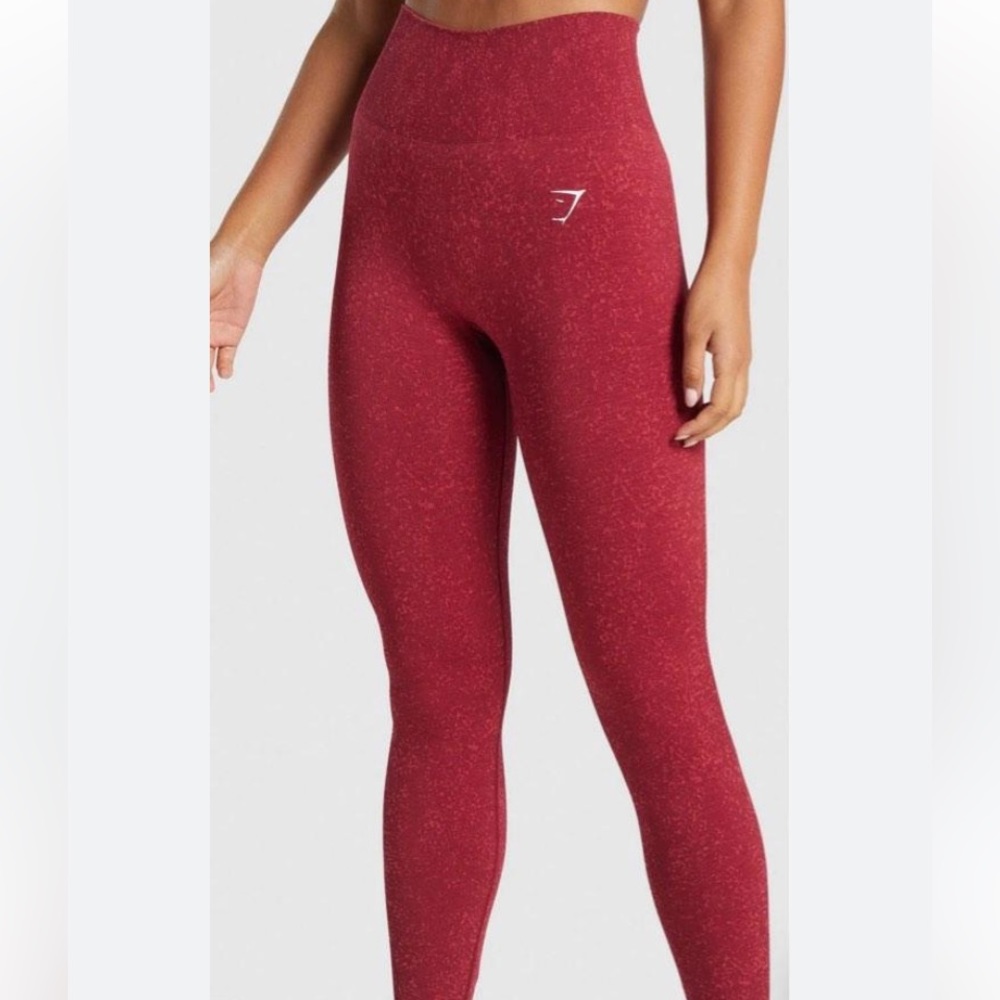 Gymshark adapt fleck seamless legging, burgundy/red color